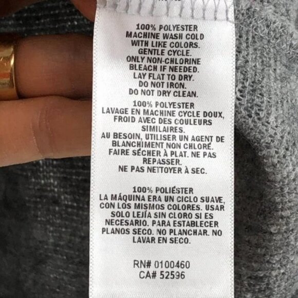 Kavu Light Heathered Grey Sweetie Turtleneck Sweater size M - Picture 9 of 16